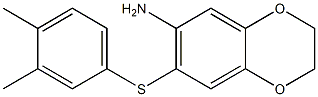 7-[(3,4-dimethylphenyl)sulfanyl]-2,3-dihydro-1,4-benzodioxin-6-amine Structure
