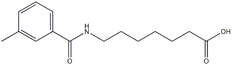 7-[(3-methylbenzoyl)amino]heptanoic acid Structure