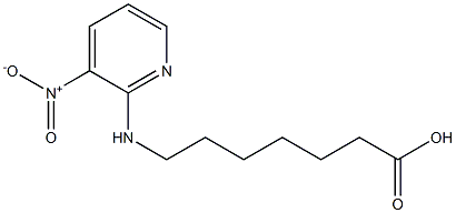 7-[(3-nitropyridin-2-yl)amino]heptanoic acid 구조식 이미지