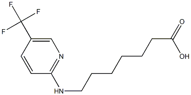 7-{[5-(trifluoromethyl)pyridin-2-yl]amino}heptanoic acid Structure