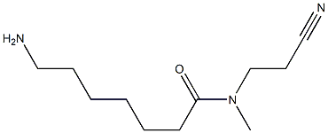 7-amino-N-(2-cyanoethyl)-N-methylheptanamide Structure