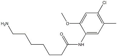 7-amino-N-(4-chloro-2-methoxy-5-methylphenyl)heptanamide 구조식 이미지