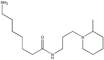 7-amino-N-[3-(2-methylpiperidin-1-yl)propyl]heptanamide 구조식 이미지
