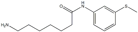 7-amino-N-[3-(methylthio)phenyl]heptanamide 구조식 이미지