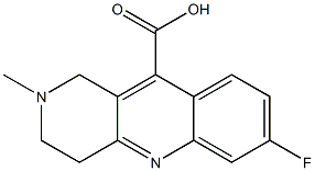 7-fluoro-2-methyl-1,2,3,4-tetrahydrobenzo[b]-1,6-naphthyridine-10-carboxylic acid Structure
