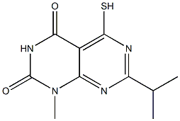 7-isopropyl-5-mercapto-1-methylpyrimido[4,5-d]pyrimidine-2,4(1H,3H)-dione 구조식 이미지