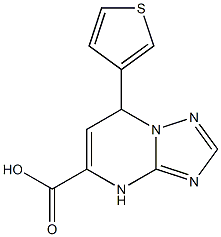 7-thien-3-yl-4,7-dihydro[1,2,4]triazolo[1,5-a]pyrimidine-5-carboxylic acid Structure