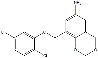 8-(2,5-dichlorophenoxymethyl)-2,4-dihydro-1,3-benzodioxin-6-amine Structure