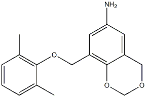 8-(2,6-dimethylphenoxymethyl)-2,4-dihydro-1,3-benzodioxin-6-amine Structure