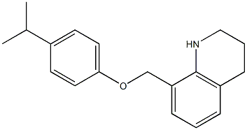 8-[4-(propan-2-yl)phenoxymethyl]-1,2,3,4-tetrahydroquinoline 구조식 이미지