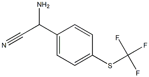 amino{4-[(trifluoromethyl)thio]phenyl}acetonitrile 구조식 이미지