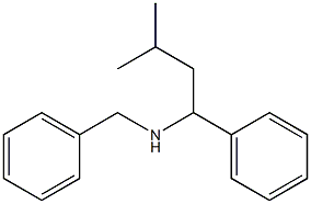 benzyl(3-methyl-1-phenylbutyl)amine Structure