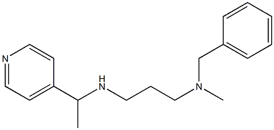 benzyl(methyl)(3-{[1-(pyridin-4-yl)ethyl]amino}propyl)amine Structure