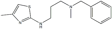 benzyl(methyl){3-[(4-methyl-1,3-thiazol-2-yl)amino]propyl}amine 구조식 이미지