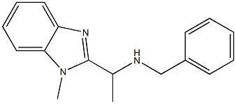 benzyl[1-(1-methyl-1H-1,3-benzodiazol-2-yl)ethyl]amine 구조식 이미지