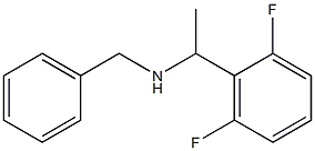 benzyl[1-(2,6-difluorophenyl)ethyl]amine Structure
