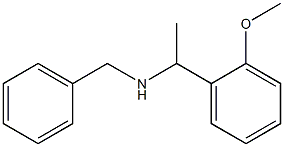 benzyl[1-(2-methoxyphenyl)ethyl]amine Structure
