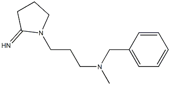 benzyl[3-(2-iminopyrrolidin-1-yl)propyl]methylamine Structure