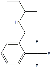 butan-2-yl({[2-(trifluoromethyl)phenyl]methyl})amine Structure