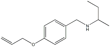 butan-2-yl({[4-(prop-2-en-1-yloxy)phenyl]methyl})amine 구조식 이미지