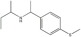 butan-2-yl({1-[4-(methylsulfanyl)phenyl]ethyl})amine Structure