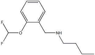 butyl({[2-(difluoromethoxy)phenyl]methyl})amine Structure