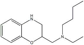 butyl(3,4-dihydro-2H-1,4-benzoxazin-2-ylmethyl)ethylamine 구조식 이미지