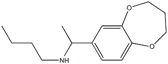 butyl[1-(3,4-dihydro-2H-1,5-benzodioxepin-7-yl)ethyl]amine Structure