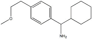 cyclohexyl[4-(2-methoxyethyl)phenyl]methanamine Structure