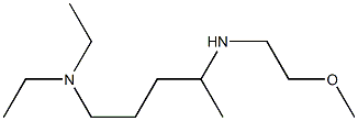 diethyl({4-[(2-methoxyethyl)amino]pentyl})amine Structure