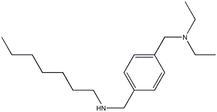 diethyl({4-[(heptylamino)methyl]phenyl}methyl)amine 구조식 이미지