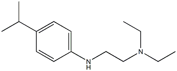 diethyl(2-{[4-(propan-2-yl)phenyl]amino}ethyl)amine 구조식 이미지