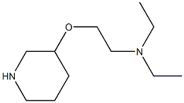 diethyl[2-(piperidin-3-yloxy)ethyl]amine Structure