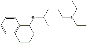 diethyl[4-(1,2,3,4-tetrahydronaphthalen-1-ylamino)pentyl]amine Structure