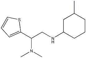 dimethyl({2-[(3-methylcyclohexyl)amino]-1-(thiophen-2-yl)ethyl})amine 구조식 이미지