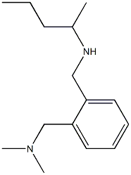 dimethyl({2-[(pentan-2-ylamino)methyl]phenyl}methyl)amine Structure