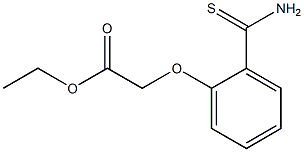 ethyl [2-(aminocarbonothioyl)phenoxy]acetate 구조식 이미지