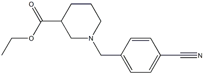 ethyl 1-(4-cyanobenzyl)piperidine-3-carboxylate Structure