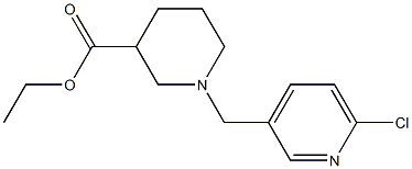 ethyl 1-[(6-chloropyridin-3-yl)methyl]piperidine-3-carboxylate 구조식 이미지