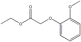ethyl 2-(2-methoxyphenoxy)acetate Structure