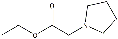 ethyl 2-(pyrrolidin-1-yl)acetate 구조식 이미지