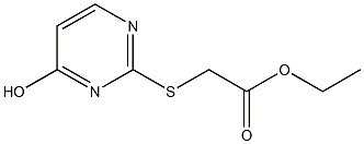 ethyl 2-[(4-hydroxypyrimidin-2-yl)sulfanyl]acetate Structure