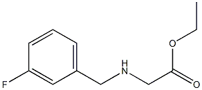 ethyl 2-{[(3-fluorophenyl)methyl]amino}acetate 구조식 이미지
