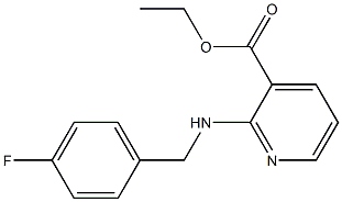 ethyl 2-{[(4-fluorophenyl)methyl]amino}pyridine-3-carboxylate 구조식 이미지