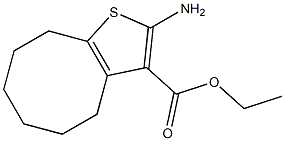 ethyl 2-amino-4H,5H,6H,7H,8H,9H-cycloocta[b]thiophene-3-carboxylate 구조식 이미지