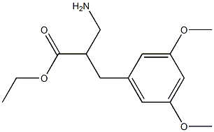 ethyl 3-amino-2-[(3,5-dimethoxyphenyl)methyl]propanoate 구조식 이미지