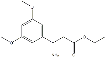 ethyl 3-amino-3-(3,5-dimethoxyphenyl)propanoate 구조식 이미지