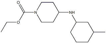 ethyl 4-[(3-methylcyclohexyl)amino]piperidine-1-carboxylate 구조식 이미지