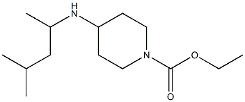 ethyl 4-[(4-methylpentan-2-yl)amino]piperidine-1-carboxylate 구조식 이미지