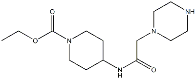 ethyl 4-[2-(piperazin-1-yl)acetamido]piperidine-1-carboxylate 구조식 이미지